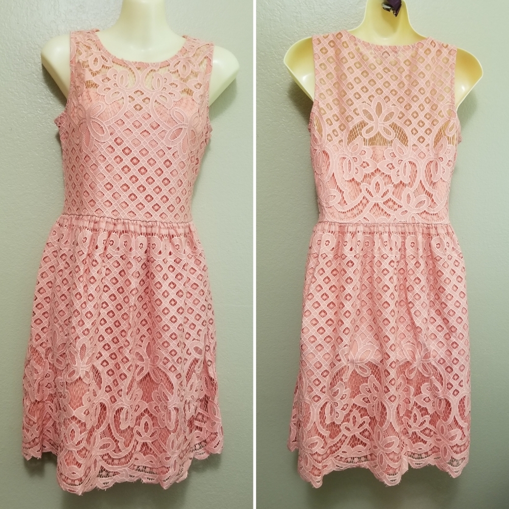 Pink/ Salmon Layer Dress